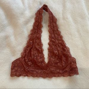Free People Galloon Lace Halter Bralette